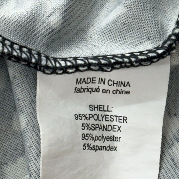 Melloday Women’s Short Sleeve Top Printed Black/Cream - Size Large - Picture 4 of 7